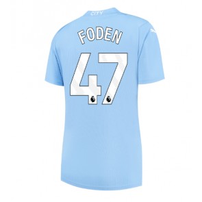 Manchester City Phil Foden #47 Koszulka Podstawowych Kobiety 2023-24 Krótki Rękaw
